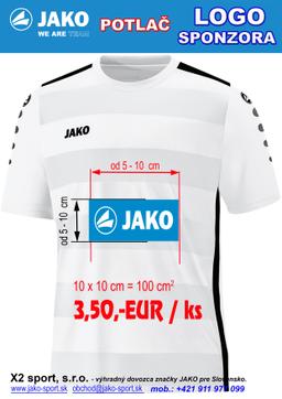 JAKO POTLAČ NA ARTIKLE JAKO - LOGO SPONZORA - 180101
