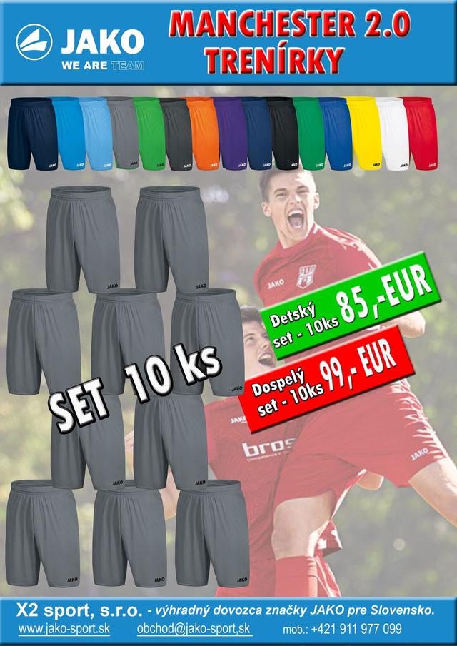 JAKO MANCHESTER 2.0 TRENÍRKY - sada 10 ks - S440001